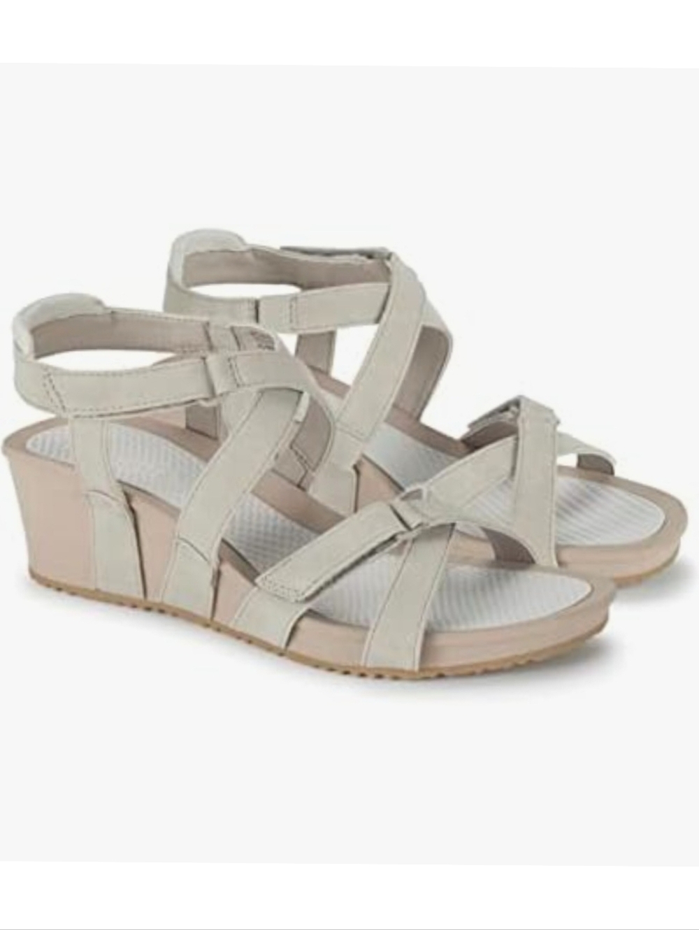 BareTraps Racquel Wedge Sandals, Taupe